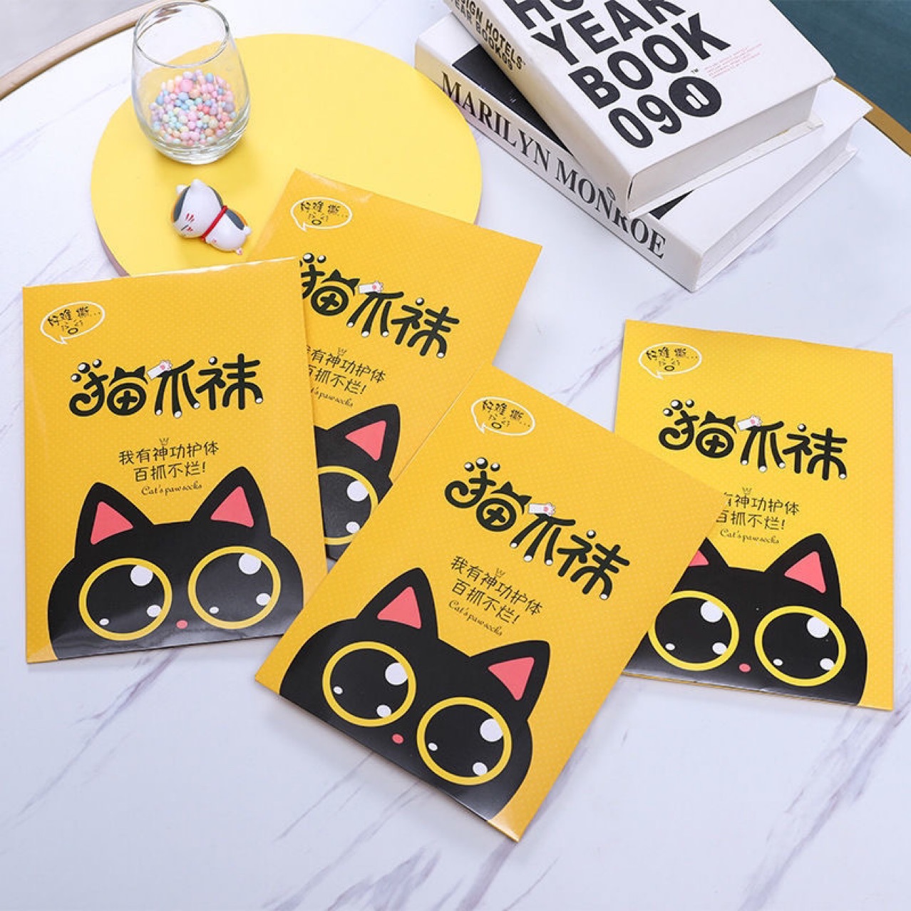春夏新款 超薄猫爪袜丝袜任意剪防脱丝猫爪图案隐形天鹅绒连裤袜不掉档